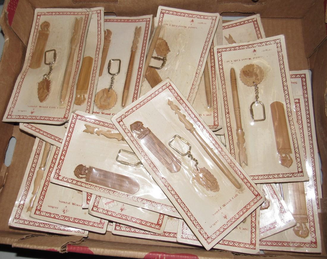 24 Packs Natural Wood Keychains Book Markers: Some packaging may be slightly dirty