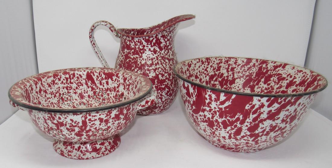 Agate Bowl Strainer & Pitcher (1 of 1)