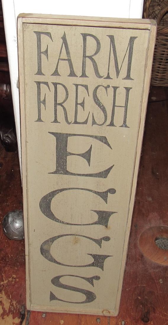 Wooden Farm Fresh Eggs Sign (1 of 2)