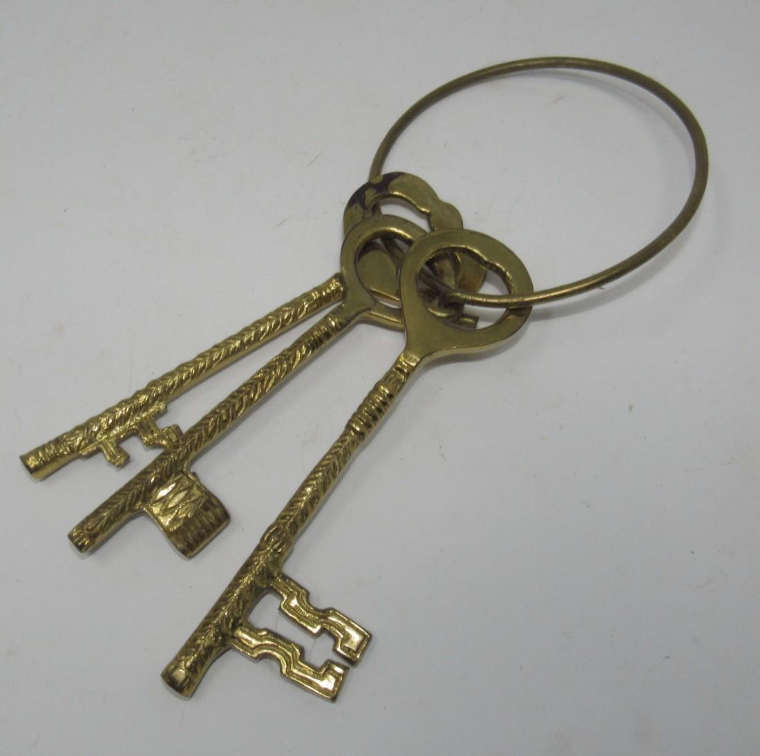 3 Newer Brass Skeleton Keys (1 of 1)