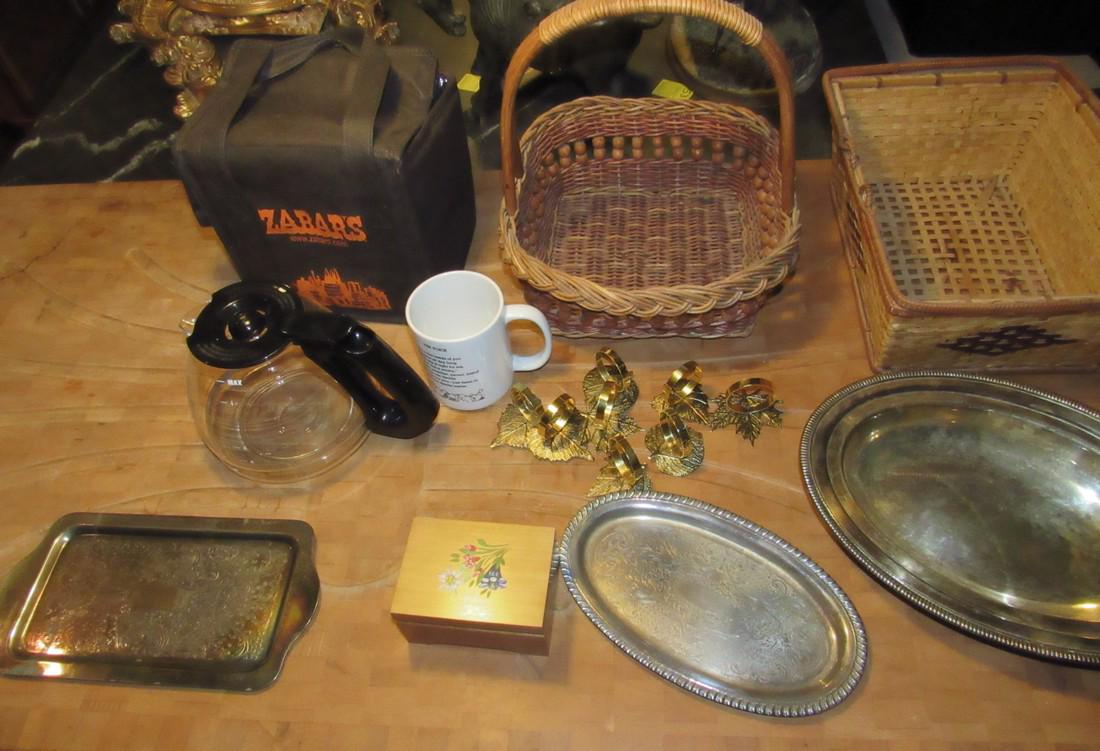 Baskets Silver Plate Music Box (1 of 3)