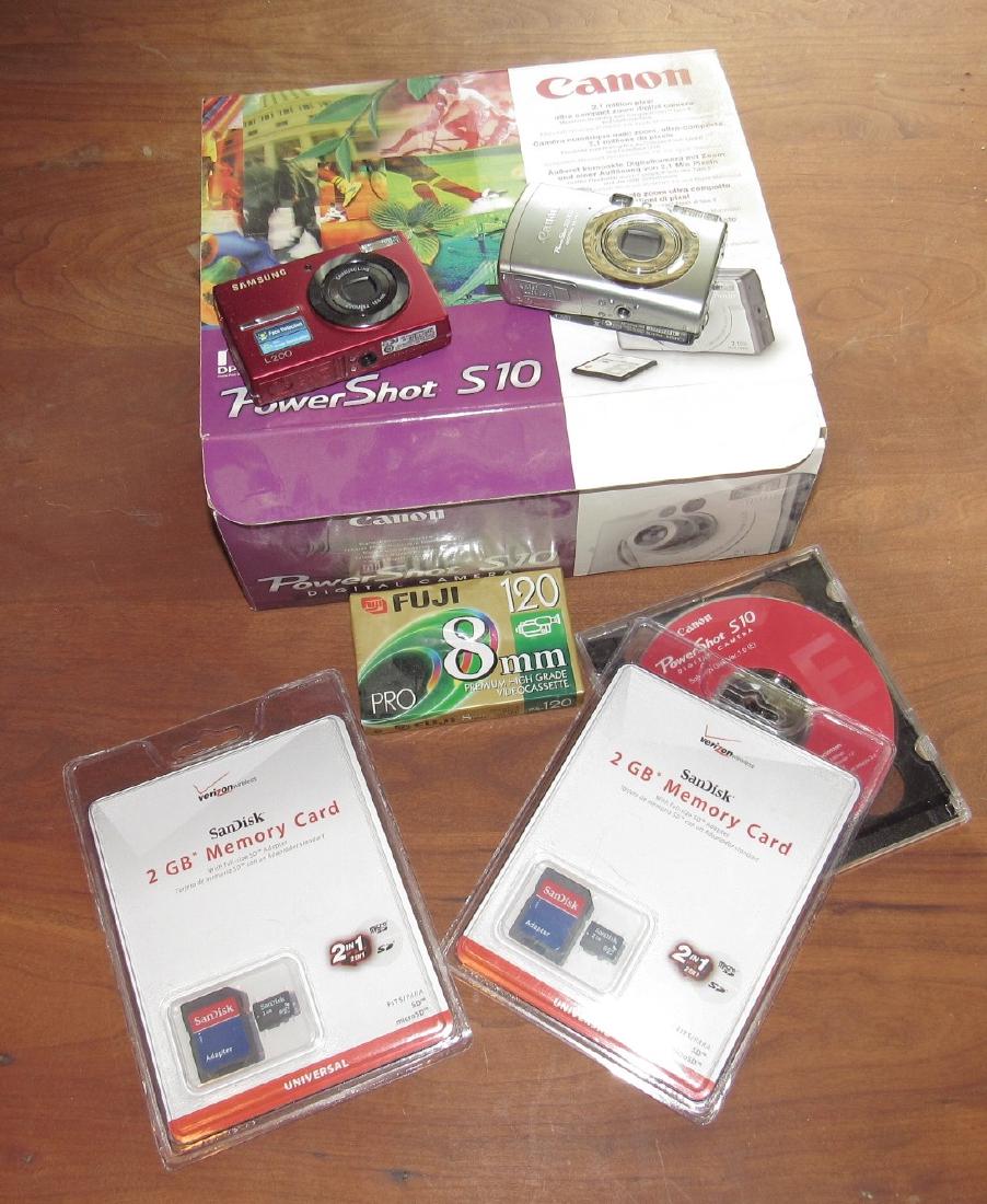 Canon Powershot Samsung Cameras & 2 2GB Memory Cards (1 of 3)