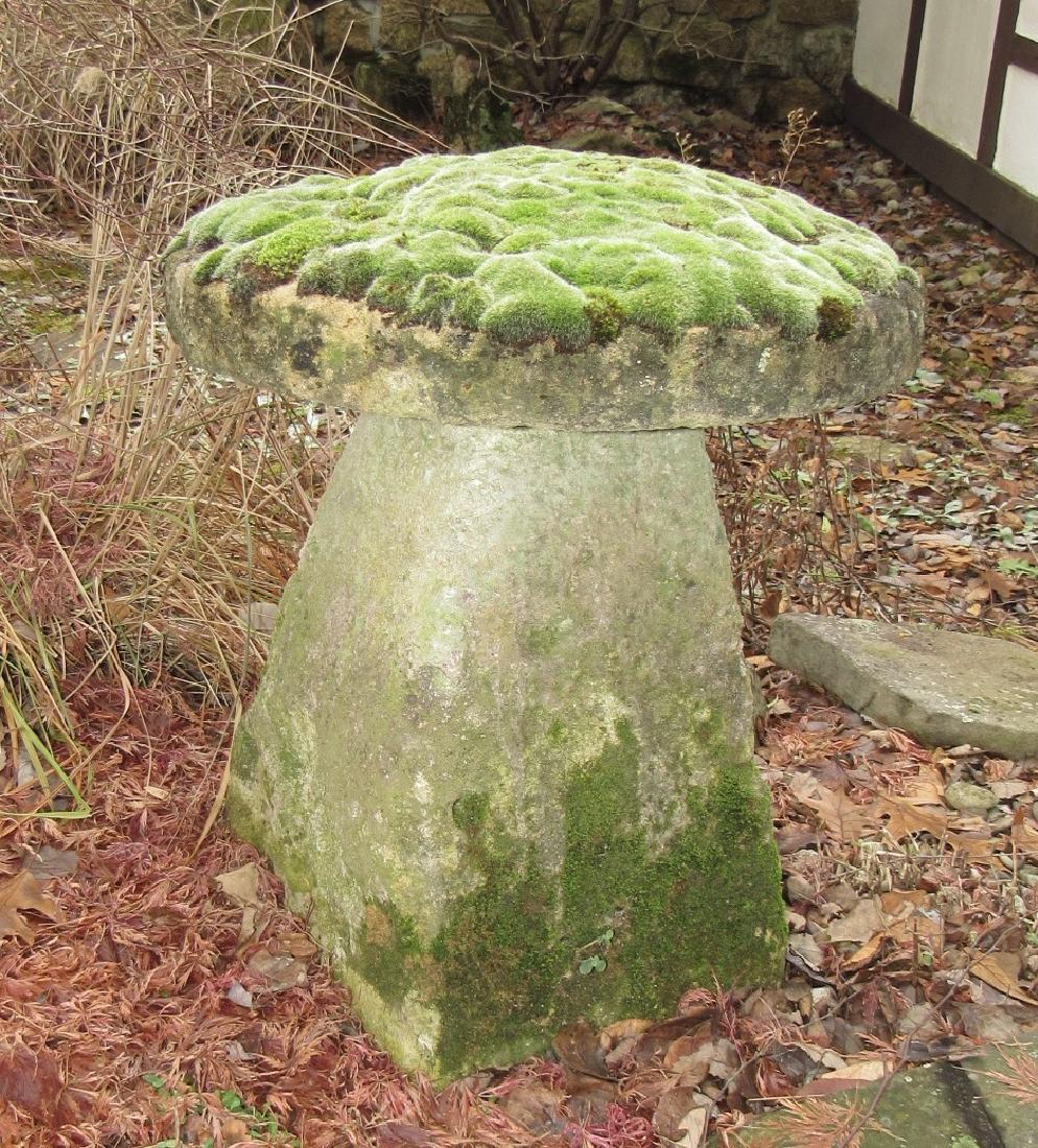 2 Staddle Stone Outdoor Stone Mushrooms (1 of 8)