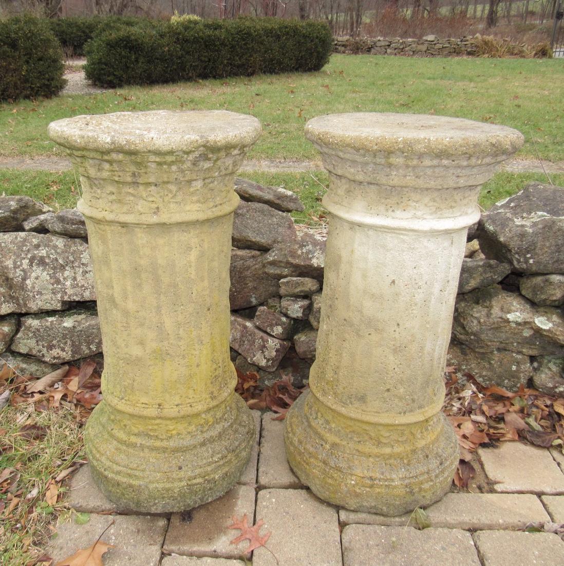 Pair of Concrete Ourdoor Architectural Pedestals (1 of 2)