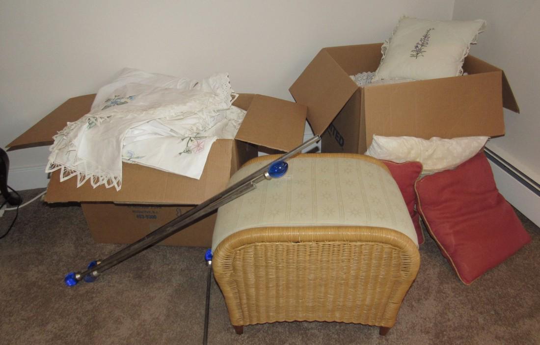 Embroidered Pillows Table Clothes Wicker Hassack (1 of 3)