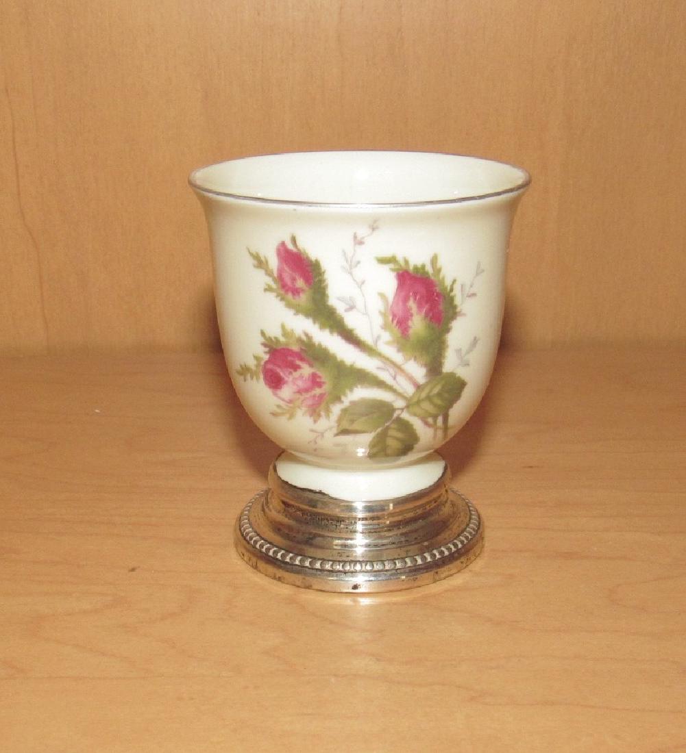 Selb Germany Egg Cup with Sterling Silver Base (1 of 3)