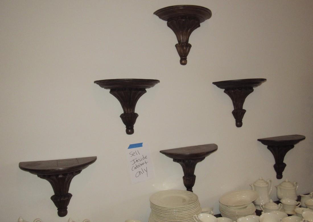 6 Solid Wood Hanging Shelves / Consoles (1 of 4)