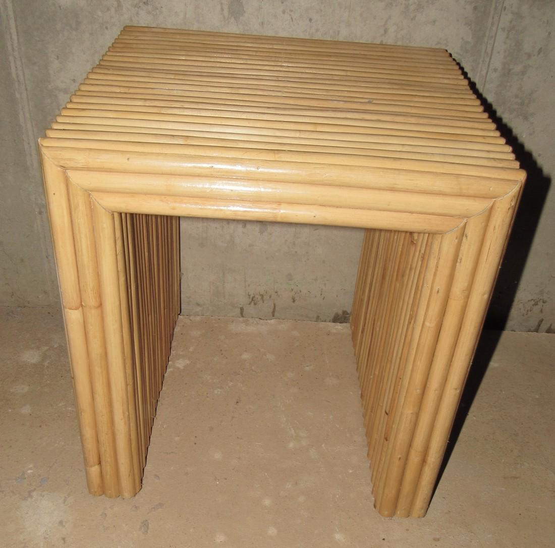 Sheaf of Wheat End Table: Approx 16" x 16" x 17" tall