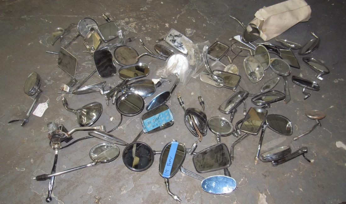 Large Lot of Chrome Motorcycle Mirrors (1 of 3)