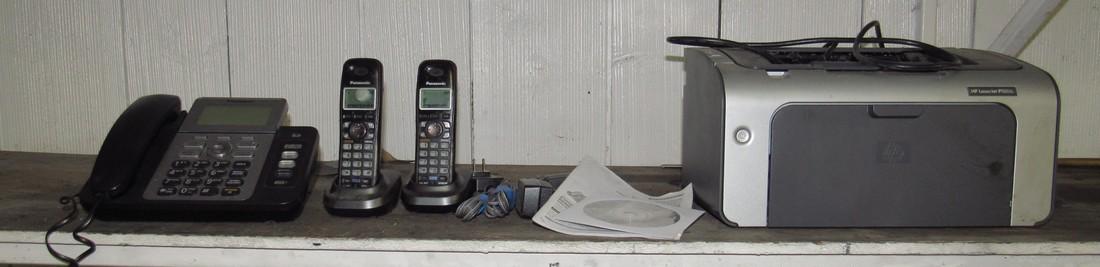 HP P1006 Laserjet Printer Panasonic Dect 6.0 Phone (1 of 5)
