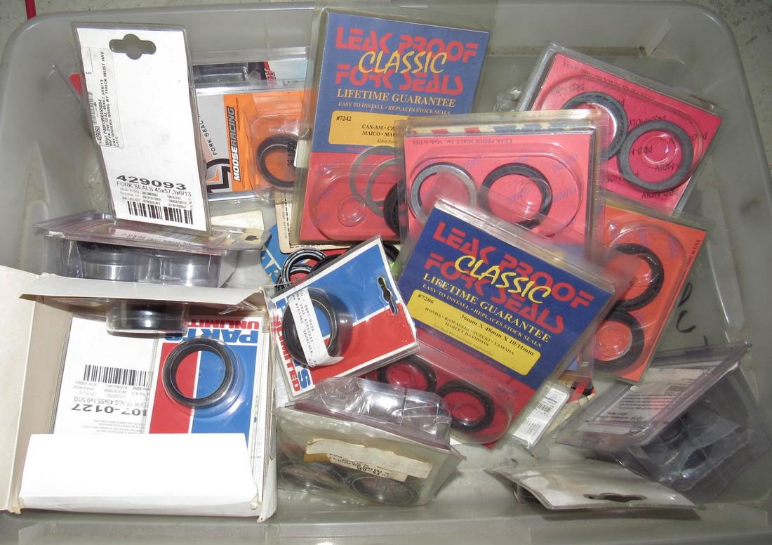 Box Full of Motorcycle Fork Seals (1 of 1)