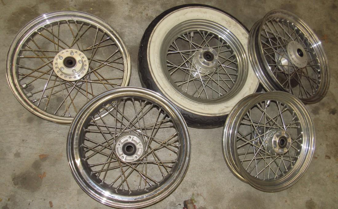 5 Spoked Motorcycle Rims (1 of 5)