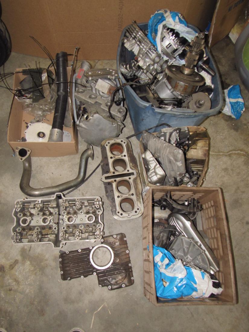 Large Lot of Used Motorcycle Parts