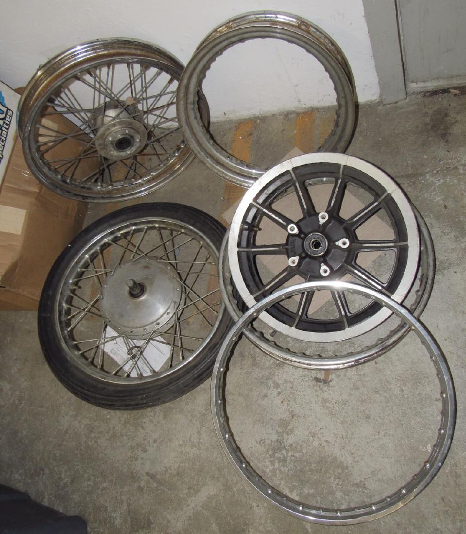 Aluminum & Spoked Motorcycle Rims (1 of 5)