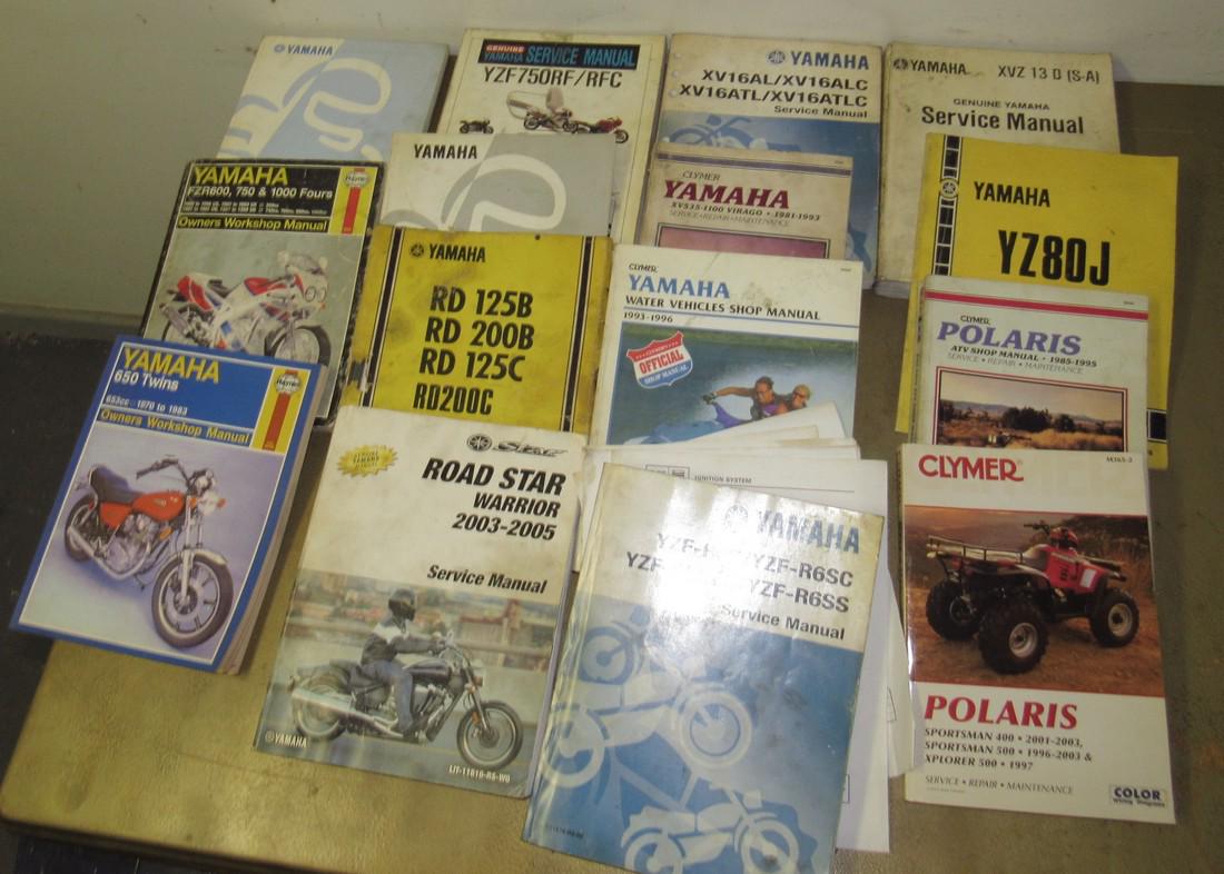 Yamaha Motorcycle Dirt Bike Polaris Atv Manuals (1 of 5)