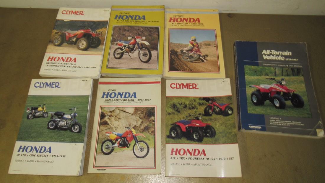 Honda Dirt Bike ATV Mini Bike 3 Wheeler Service Manuals (1 of 3)