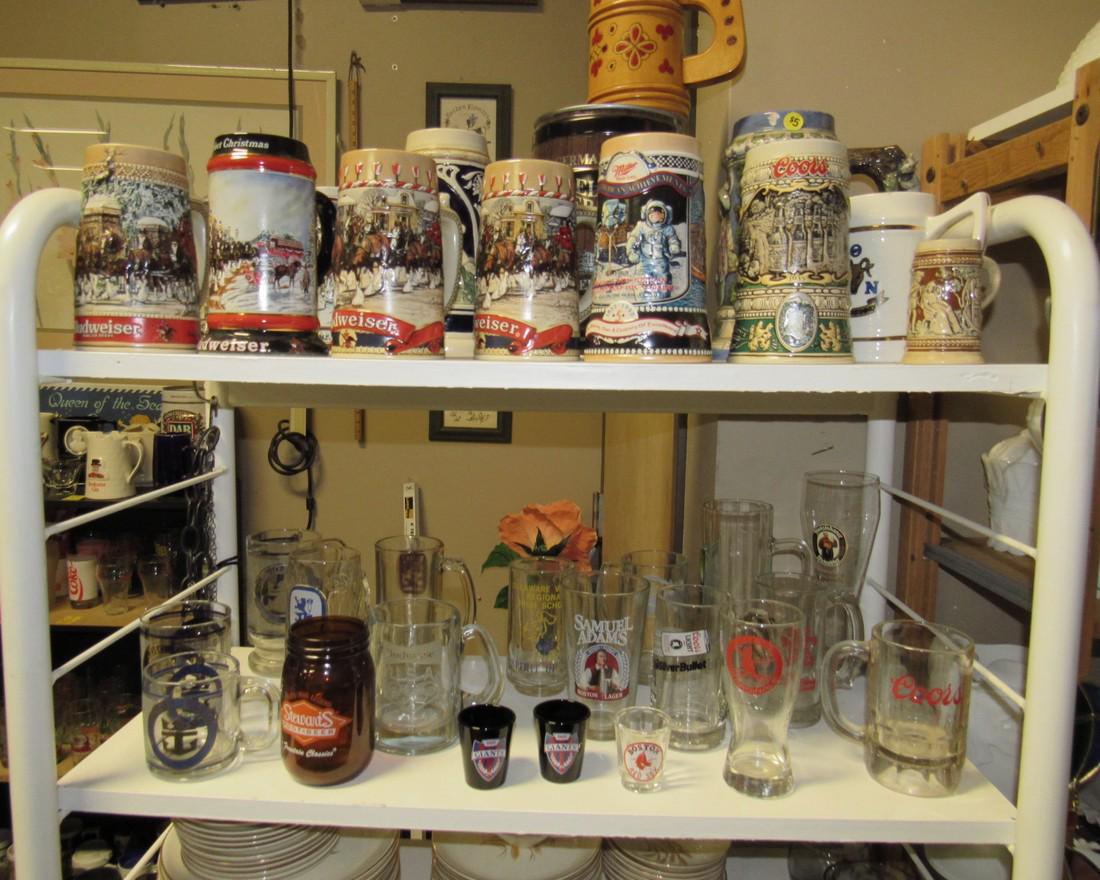 Budweiser Beer Steins, Misc Glasses (1 of 4)