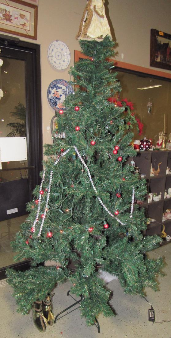 Artificial Christmas Tree Lights and Shoes (1 of 3)