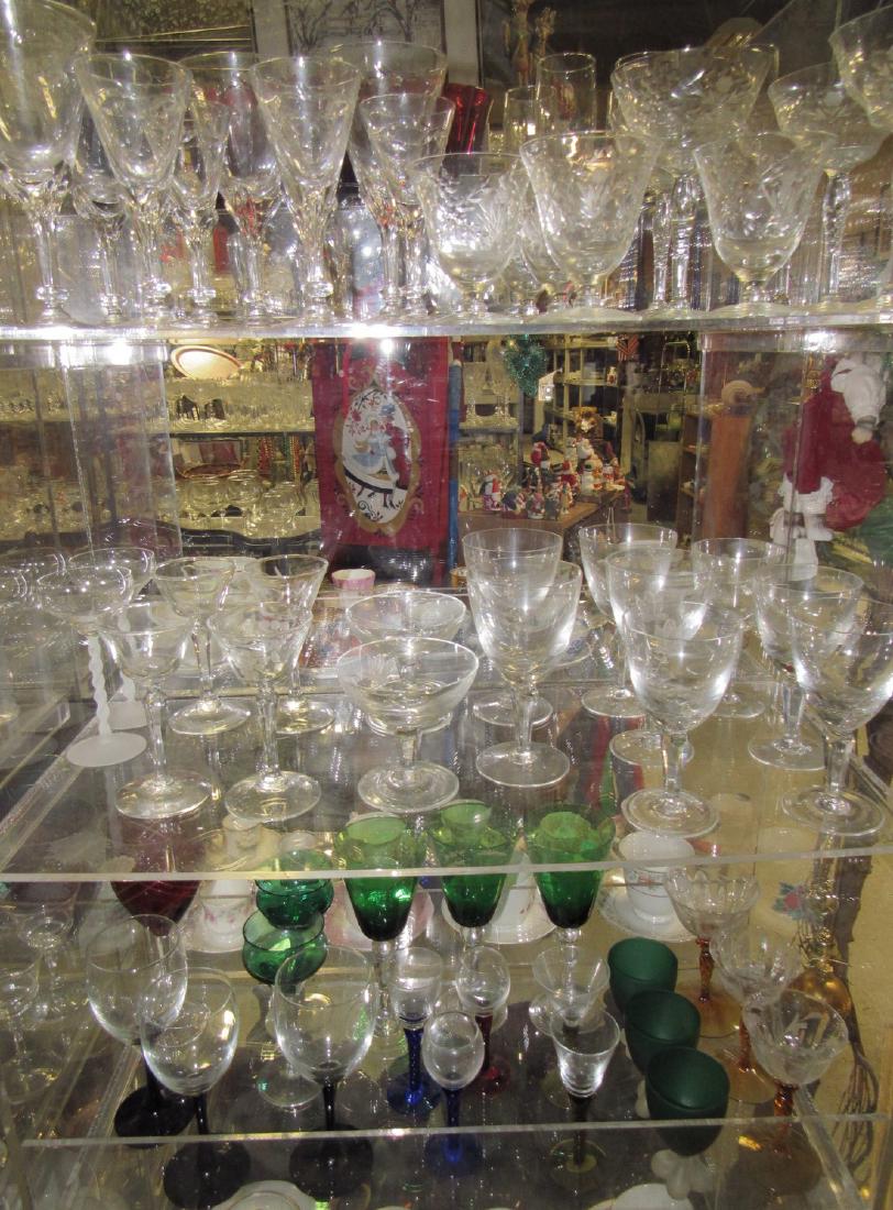 Three Shelves of Stemware Glasses (1 of 4)