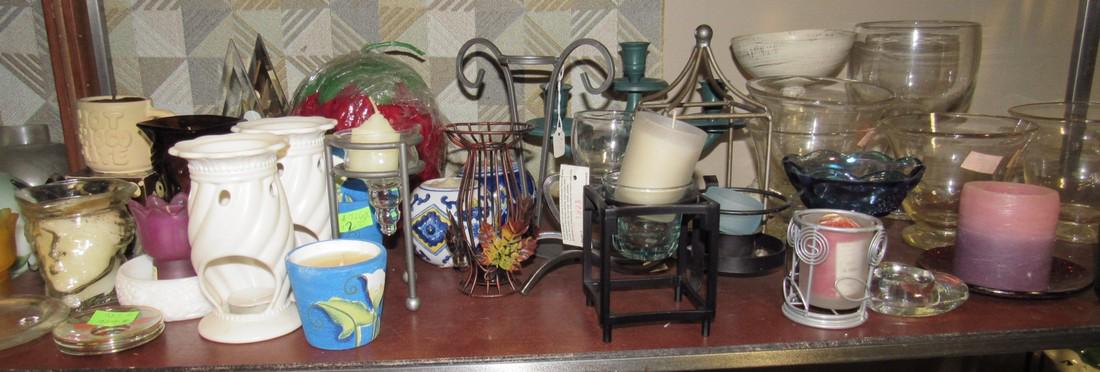 Candle Holders Burners Misc. Shelf Lot (1 of 5)