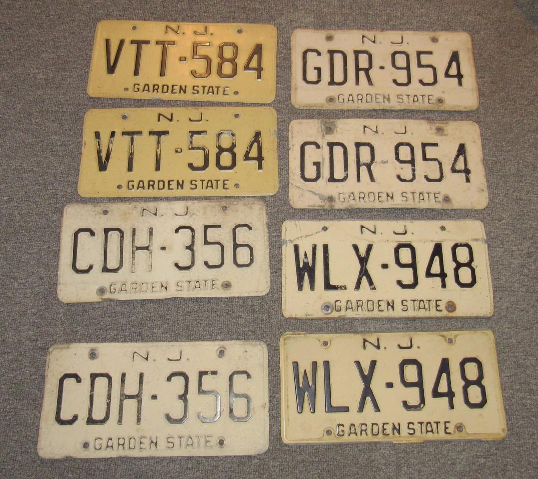 8 NJ License Plates (1 of 1)