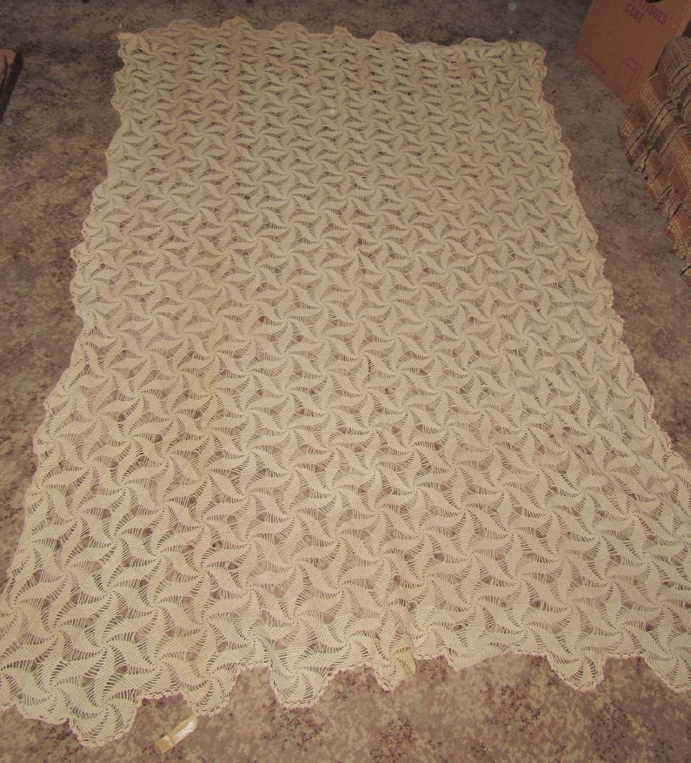 Lace Tablecloths: First one is approx 68"x98" and other one is approx 68" x 90" and has staining