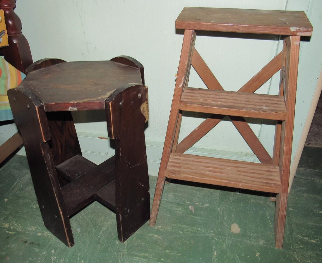Plant Stand and Wooden Step Ladder (1 of 5)
