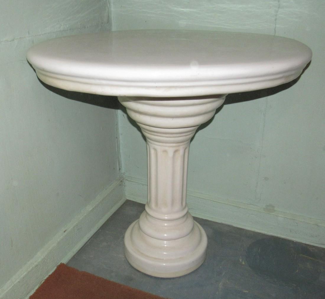 Porcelain Barber Shop Table: Two Piece table . Approx 24" x 32" x 31" tall