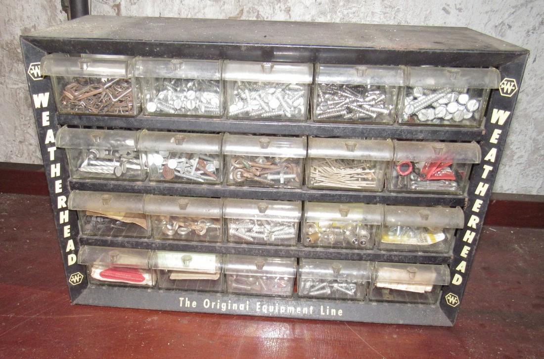 Weatherhead Metal Parts Cabinet Organizer: Approx 6 1/2" x 16 1/2"x 11" tall