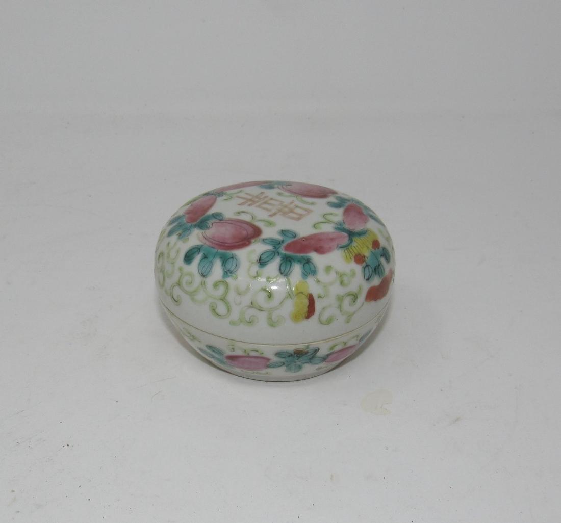 Chinese Porcelain Seal Box and Cover Butterflies (1 of 4)