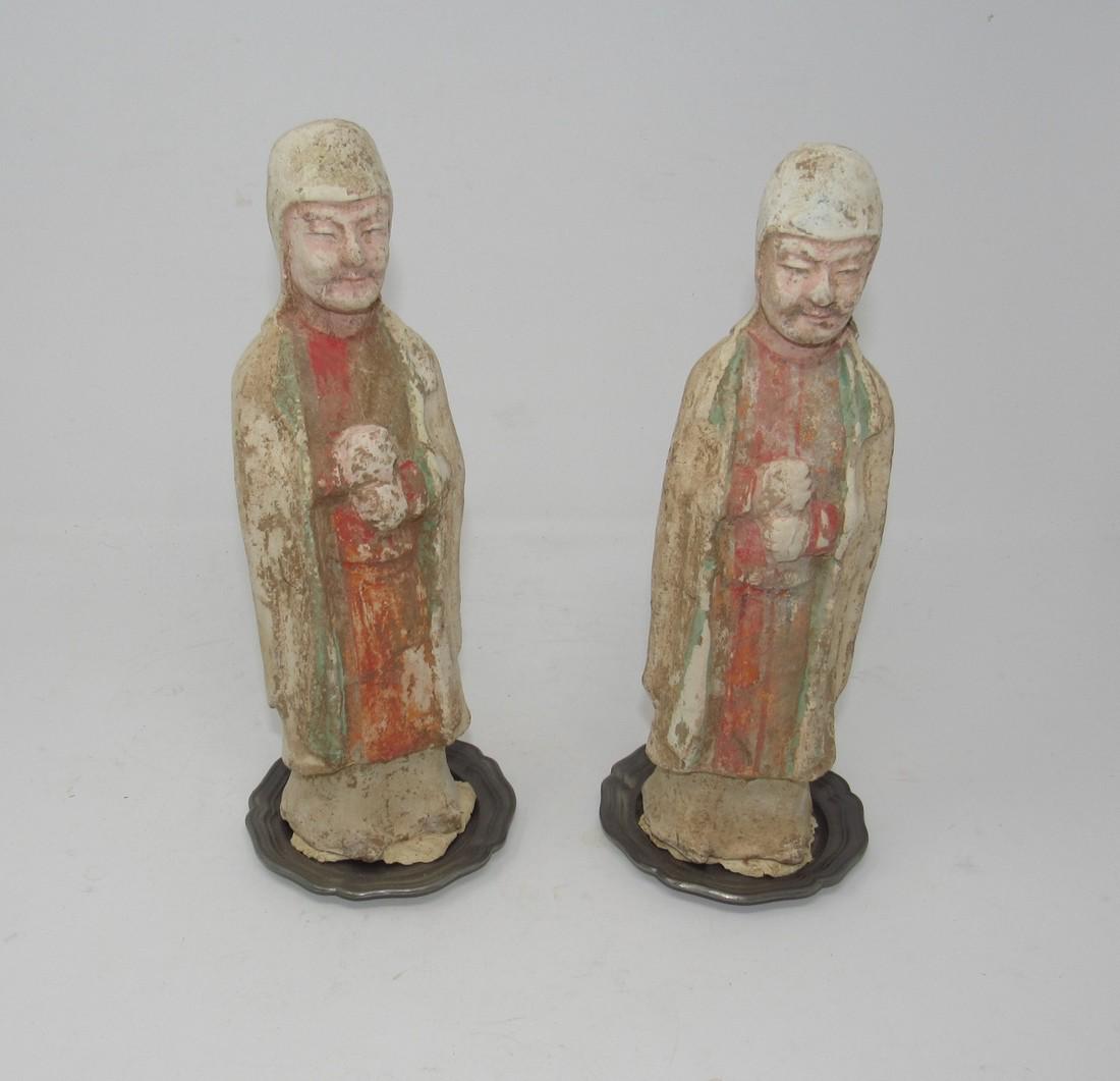 2 Clay Oriental Figures (1 of 2)