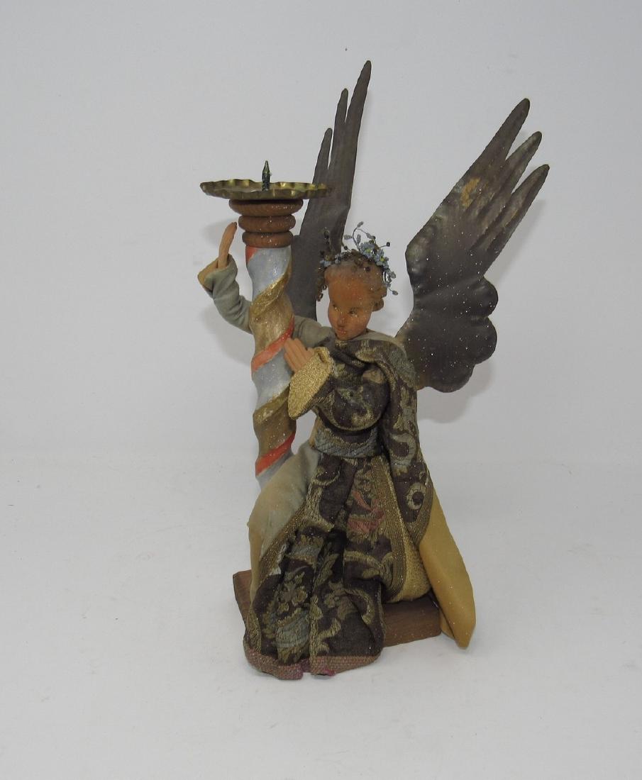 German Wood Angel Candle Holder (1 of 3)