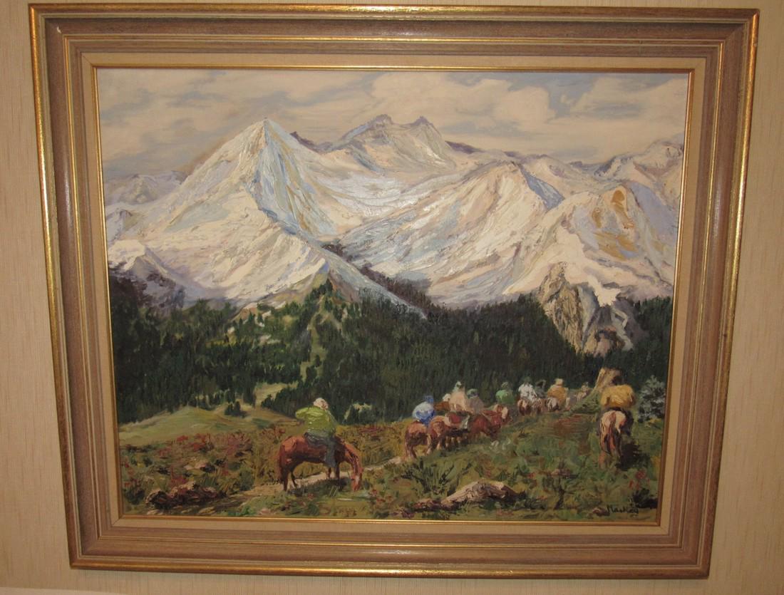 Kim Mackey Colorado Mountains Horse Oil on Canvas (1 of 3)