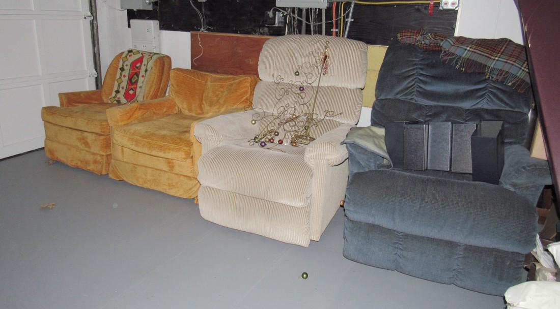 Upholstered Chairs and Recliners: Take what you want and leave the rest