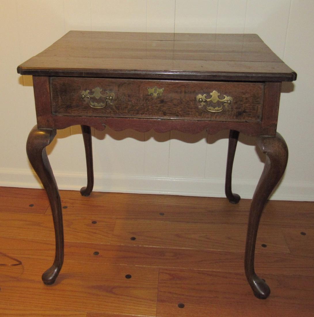 Oak One Drawer Side Table (1 of 6)