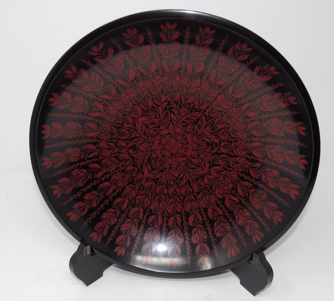 Japanese Lacquer Bowl & Stand (1 of 4)
