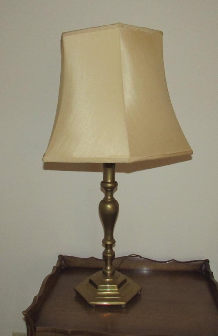 Heavy Brass Table Lamp (1 of 3)