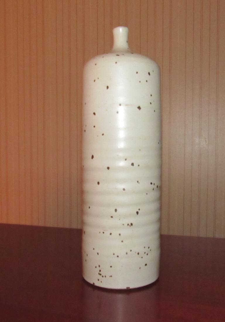 Signed Pottery Bottle (1 of 4)