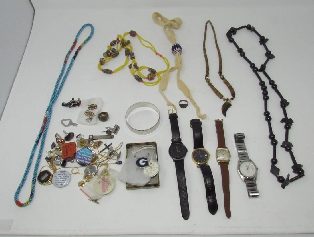 Tissot Gruen Watches & Misc Jewelry: Getting all pictured. Watches sold in untested condition