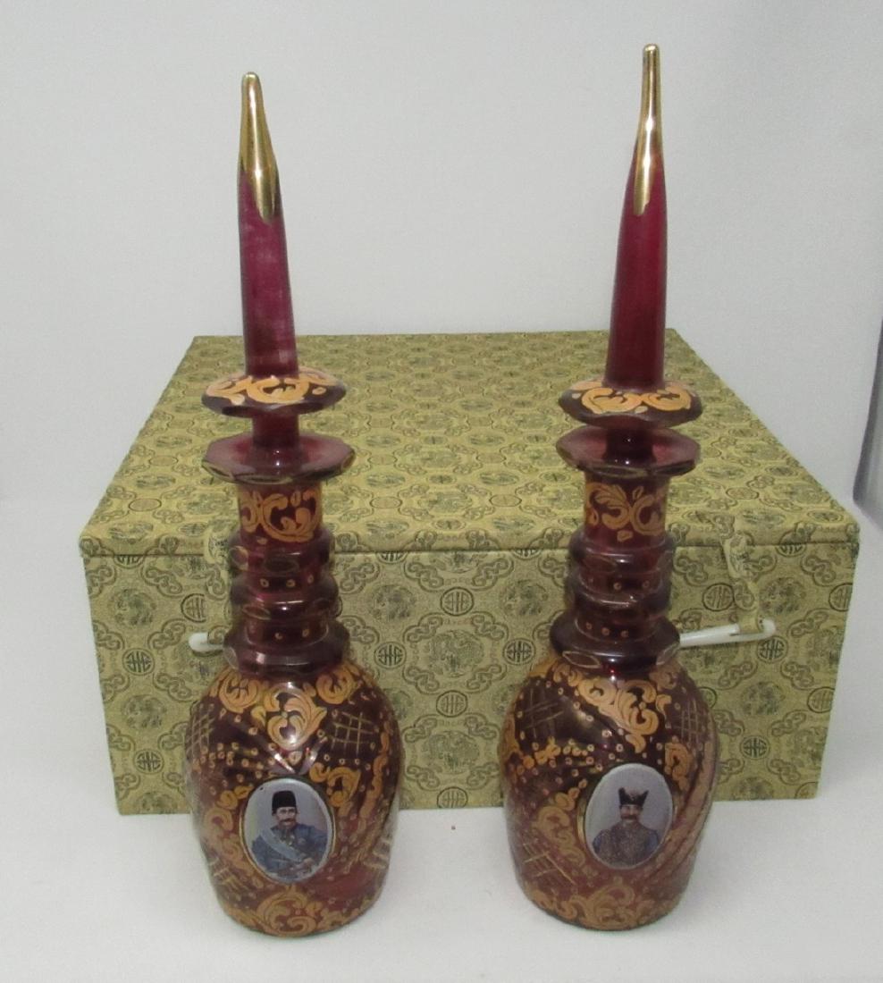 2 Decanters with Portraits of Sultan Pashe (1 of 8)