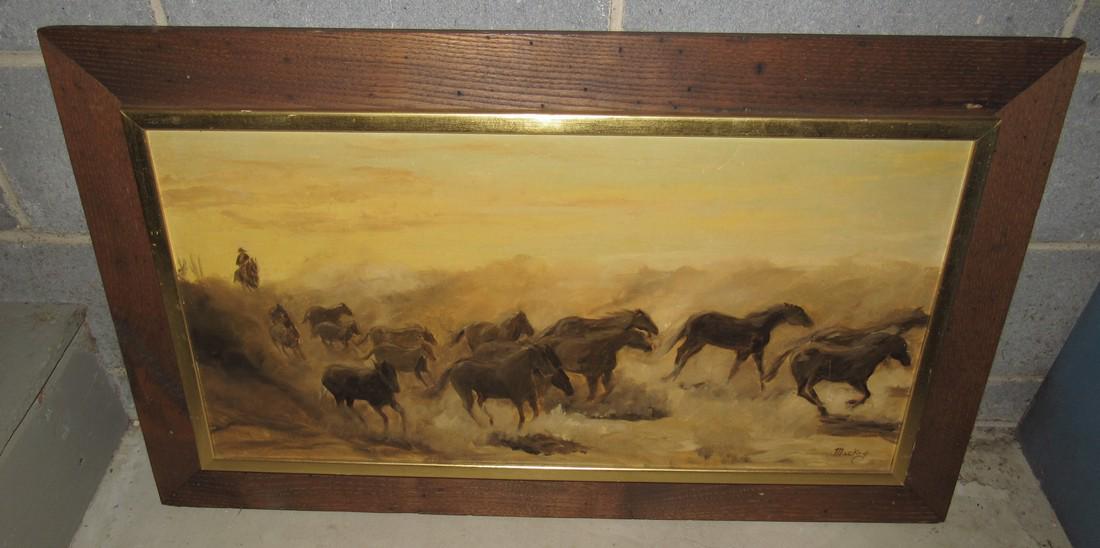 Kim Mackey Horse Oil on Board Painting (1 of 4)