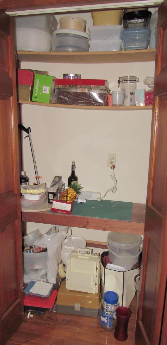 Sewing Thread Baby Lack Kitchenware Cabinet Lot: Getting all pictured in cabinet. Nothing electrical is tested and sold in untested condition. No alcohol is included.. Take what you want and leave the rest