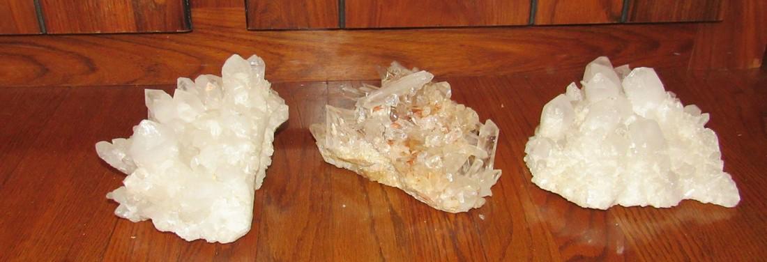 Crystals / Minerals: One on right is apprx 7"x 7" x 4" tall