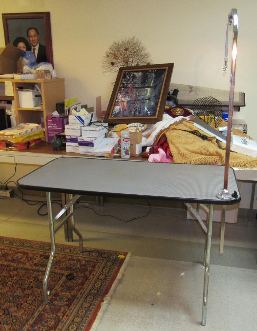 Dog Grooming Table: Approx 24" x 48" x 30 1/2" tall