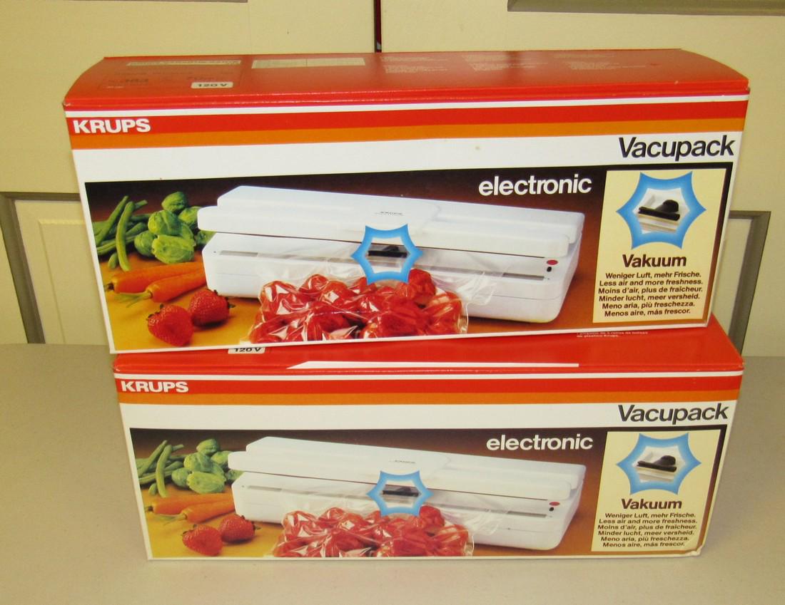 2 Krups Vacuum Pak Sealers: Sold in untested condition
