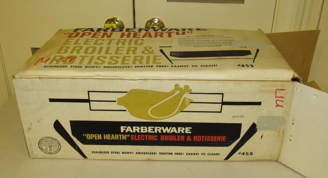 Farberware Electric Broiler & Rotisserie Vintage: Sold in untested condition