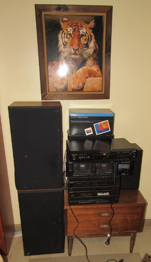 Nikko Cassette Deck Panasonic DVD Player Speakers: Getting all pictured. Sold in untested condition