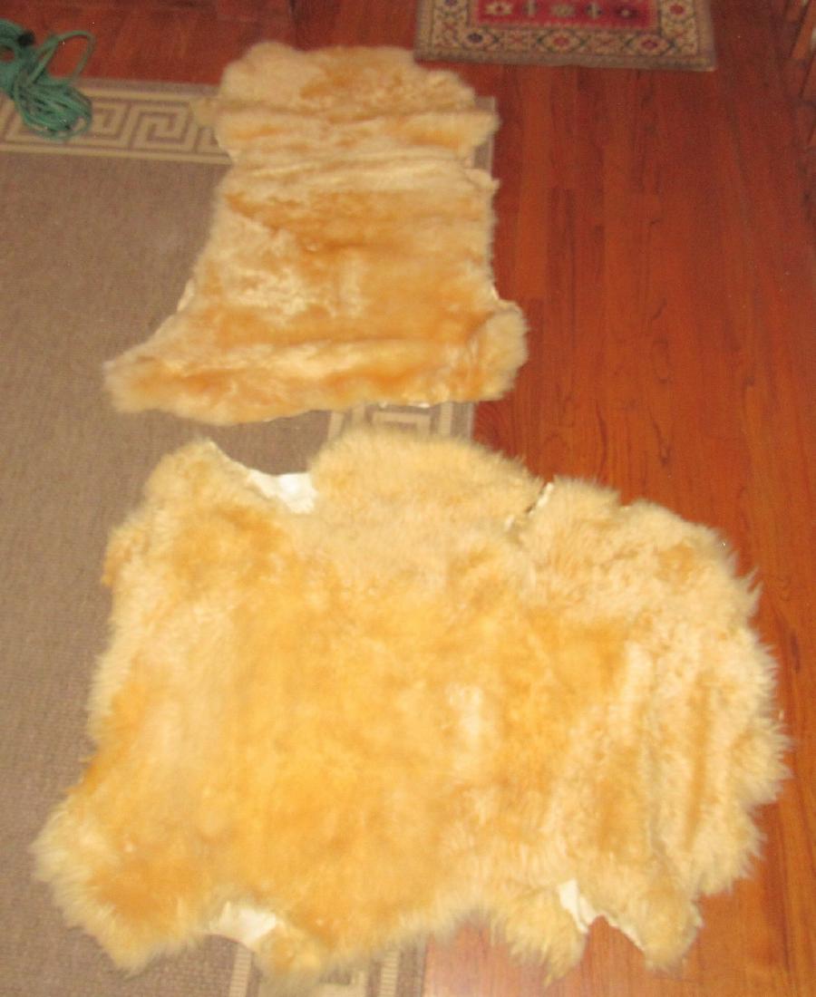Hide Rugs: Largest is apprx 36"X 40"