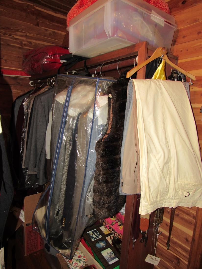 Michael Kors Vest Suits Make Up Oriental Clothing: This lot includes everything pictured on right side of huge walk in closet. Take what you want and leave the rest