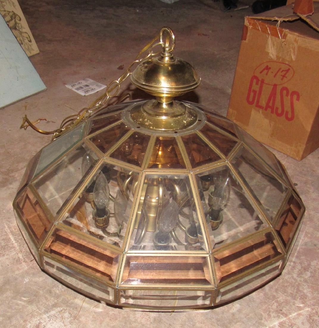 Hanging Light Fixture: Approx 24" in diameter